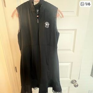 EP Pro Black Sleeveless Zip-Front Golf Dress and Blue golf dress